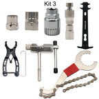 Bicycle Repair Tool Kits Bike Chain Measuring Ruler Crank Puller Extractor Chain Cutter Flywheel Remover Cycling Repair Parts