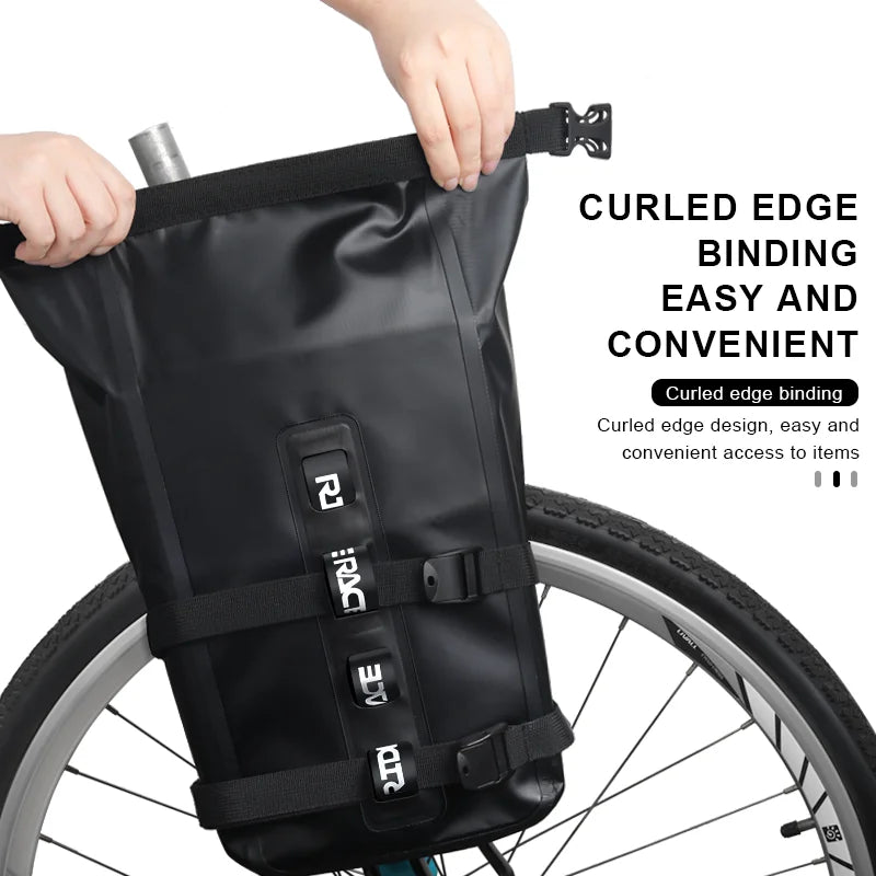 New Bicycle Fork Bag Waterproof Bike Front Fork Bag Aluminum Alloy Front Fork Shelf Portable Cycling Rear Seat Trunk Pannier