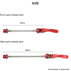 2Pcs Bike Quick Release Skewer Lever Aluminium Alloy Bicycle Hub Quick Release Skewers Lever Wheels Locking Cycling Accessories