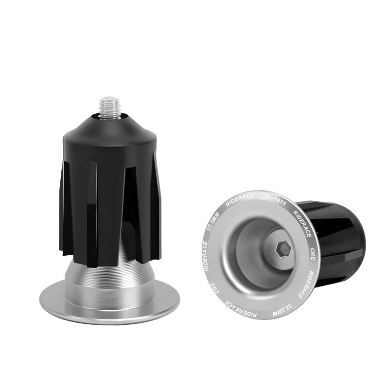 1 Pair Bike Handlebar End Plugs Aluminum Alloy Mountain Road Bicycle Handlebar End Cap Multi-color Cycling Handlebar Accessories