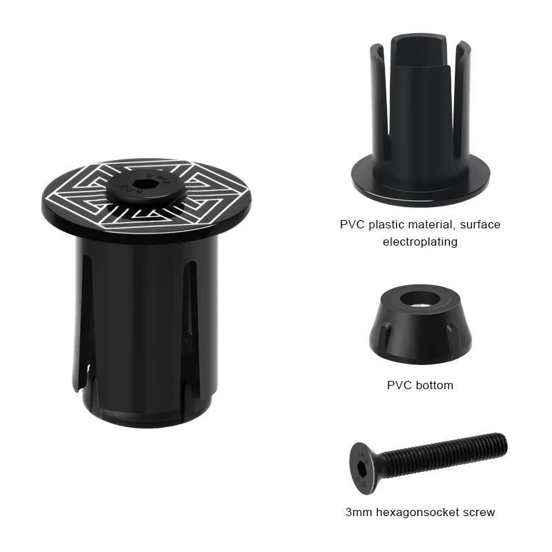 Bicycle Handlebar End Plugs Adjustable Expanding Mountain Road Bike Bar End Plug MTB Grips End Cap Cycling Handlebar Accessories