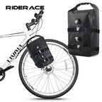 New Bicycle Fork Bag Waterproof Bike Front Fork Bag Aluminum Alloy Front Fork Shelf Portable Cycling Rear Seat Trunk Pannier
