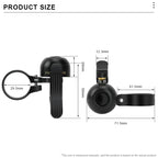 Bicycle Bell Copper Alarm Loud Crisp Clear Road Bike Handlebar Ring Warning Alarm For Safety Left Right Bell Cycling Accessories