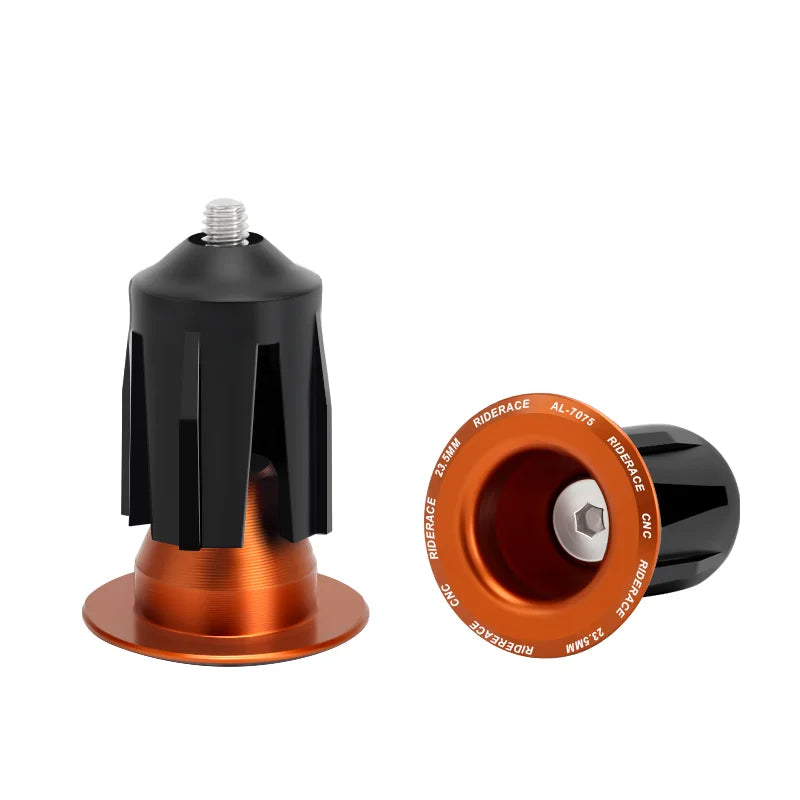 1 Pair Bike Handlebar End Plugs Aluminum Alloy Mountain Road Bicycle Handlebar End Cap Multi-color Cycling Handlebar Accessories