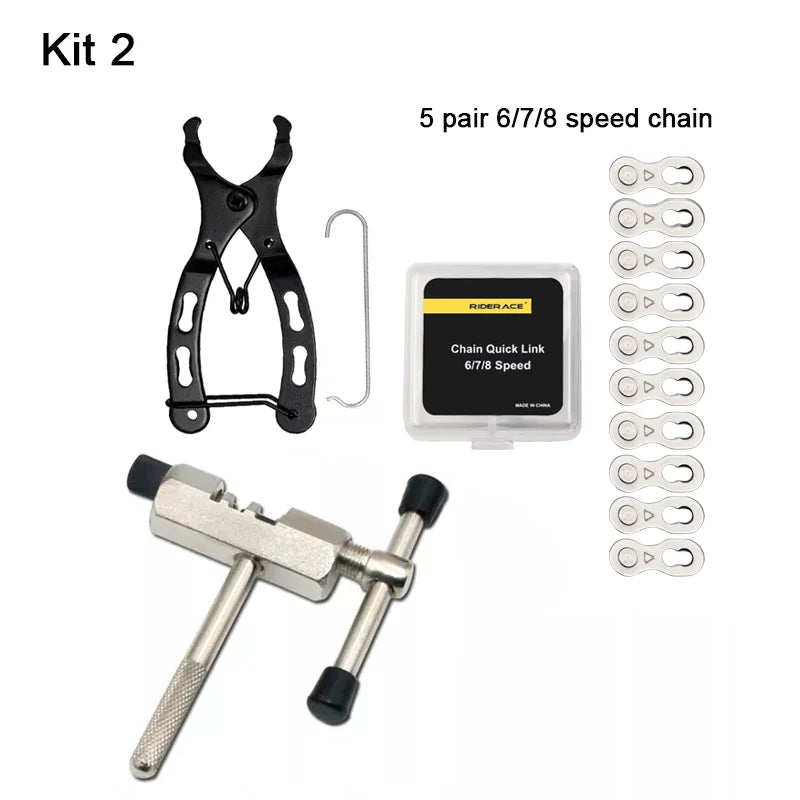 Bicycle Repair Tool Kits Mini Chain Link Pliers 6/7/8/9/10/11/12 Speed Magic Buckle Chain Breaker MTB Road Bike Accessories