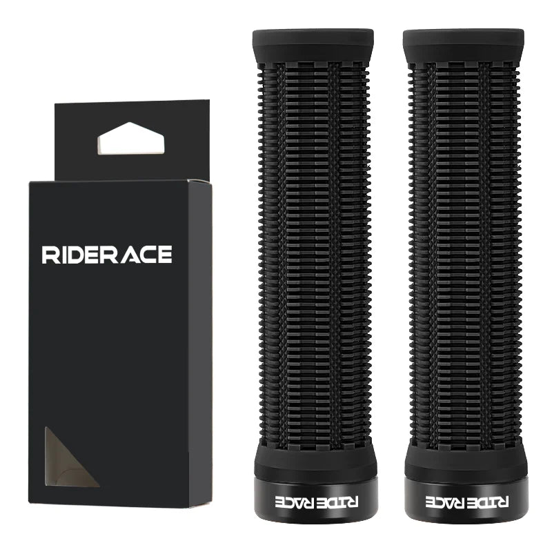 1Pair MTB Grips TPR Rubber Ergonomic Comfortable Mountain Bike Handlebar Grips Anti-Skid Shock-Absorbing Bicycle Handlebar Cover