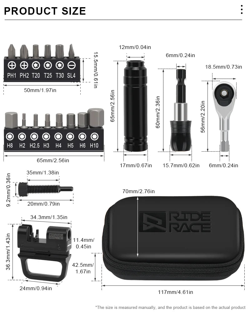 Portable Ratchet Wrench Kit Multifunction Socket Spanner Bicycle Ratchet Wrench Set Bike Chain Pin Remover Cycling Repair Tools