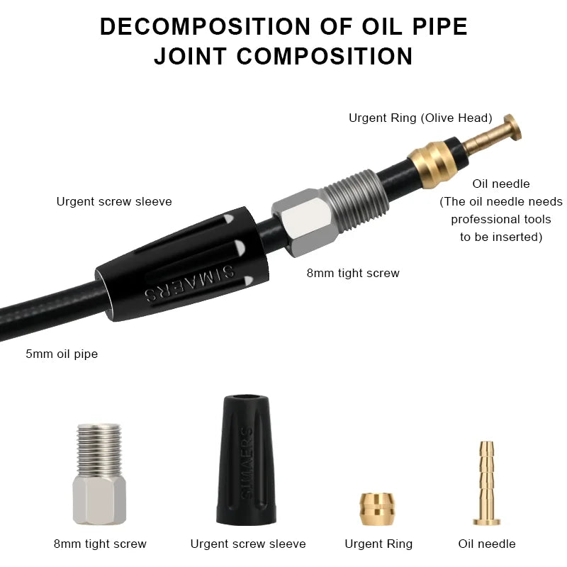 Bicycle Oil Needle Brake Olive Head Bike Hydraulic Disc Brake Hose Connector For BH90/59 SRAM MAGURA TEKTRO Brake Insert Needle