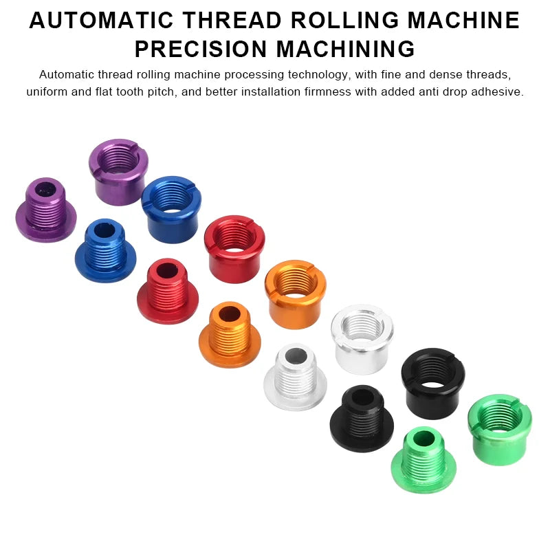 5Pcs Bicycle Chainwheel Screws Double/Single Chainring Bolts Dental Plate 6.5/8.5mm Disc Screws Road Crankset Bolt&Nut Set