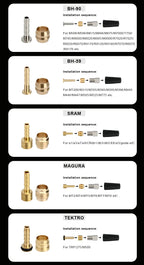 50 Set Bicycle Brake Olive Alloy Bike Hydraulic Disc Brake Needle Olive Connect Inserts For SHIMANO BH90 BH59 SRAM MAGURA TEKTRO