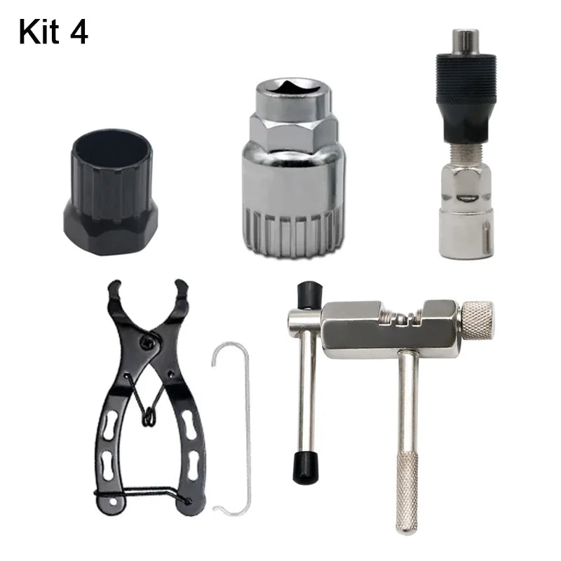 Bike Repair Tool Kits Chain Breaker Cutter Mini Chain Link Magic Buckle Pliers Crank Puller Outdoor Cycling Maintenance Tools