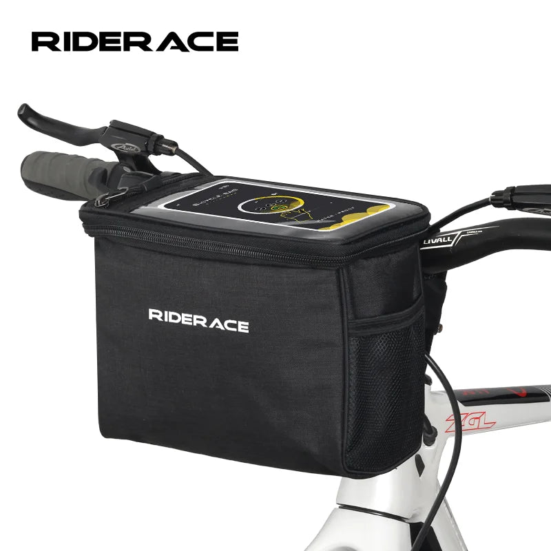 Bicycle Front Handlebar Bag With Touch Screen Bike Handlebar Bag Thermal Multifunctional Portable Outdoor Cycling Accessories
