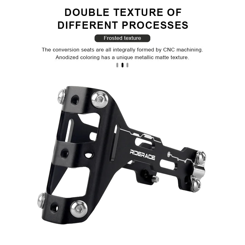 Bicycle Water Bottle Cage Extender Aluminium Alloy Bike Saddle Dual Bottles Rack Holder Cycling Water Bottle Holder Adapter