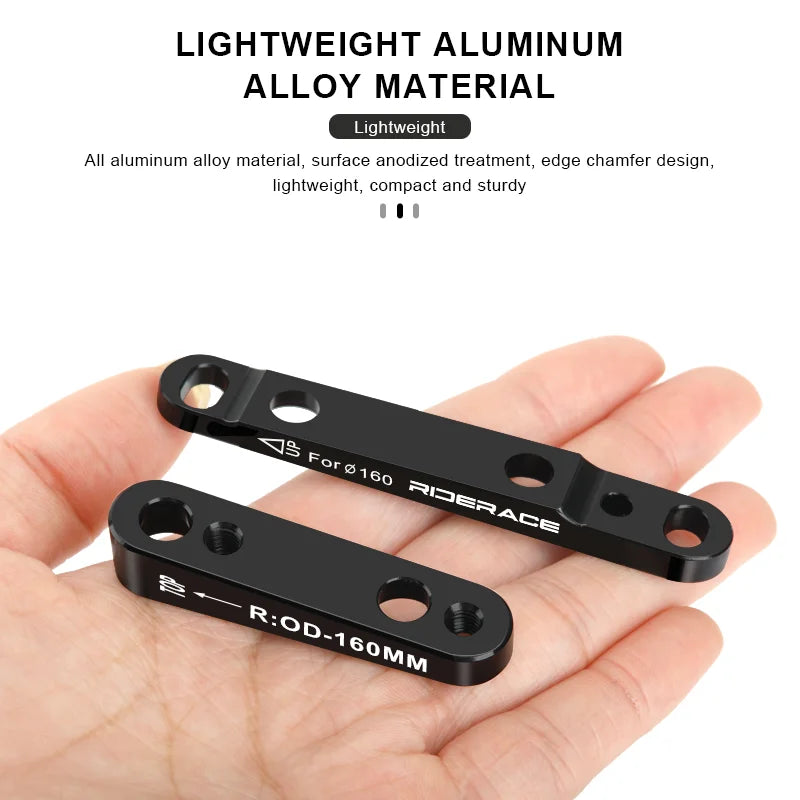 Road Bike Disc Brake Adapter Front/Rear Aluminum Alloy 140/160mm Bicycle Flat Mount Disc Brake Adapter Cycling Accessories