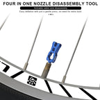 Bicycle Presta Tubeless Valve Core Kit Removable Aluminum Alloy Presta Valve Stem Caps Bike Tubeless Tire Valve Repair Tools