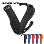 1 Pair Bicycle Handlebar Grips Quality Rubber Anti Skid Mountain Bike Handlebar Grips Horns Handlebar Ergonomics Wrist Support
