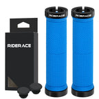 Bicycle Grips Bilateral Lock Ergonomic Rubber Non-Slip Shockproof Mountain Bike Handlebar Cover For BMX Cycling Accessories