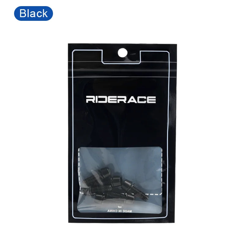 6Pcs Bicycle Stem Bolts M6X18mm Steel Hexagon Screw Disc Brake Caliper Bolts Bike Handlebar Screw With Washer Cycling Parts