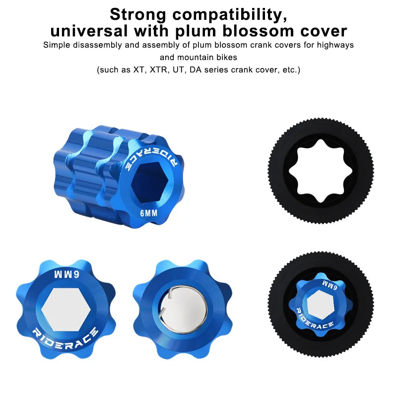 Bicycle Crank Installation Remove Tool Aluminum Alloy Road Bike Crank Arm Crankset Wrench For XT XTR R Series MTB Repair Tools
