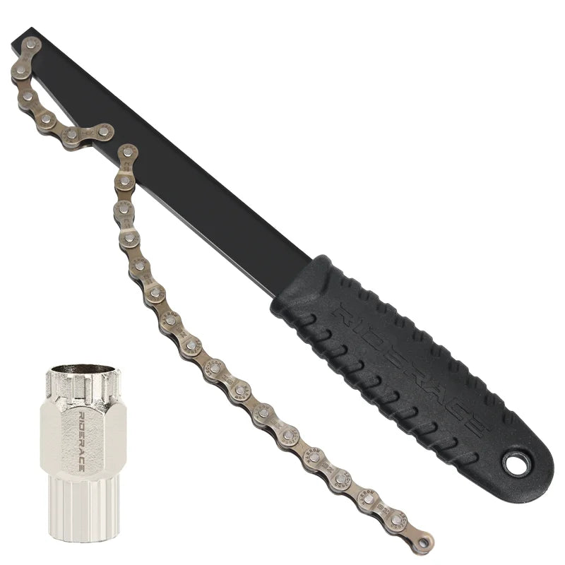 Bicycle Flywheel Removal Tool Kit 2 In 1 Cassette Freewheel Flywheel Remover Sprocket Extractor 12 Teeth Bike Chain Repair Tools