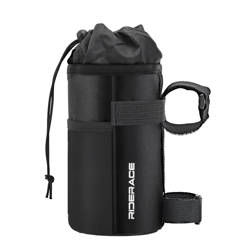 Bicycle Bag Bike Water Bottle Bag Multi-Function Portable Carrier Pouch Insulated Kettle Bag Outdoor Riding Handlebar Bag