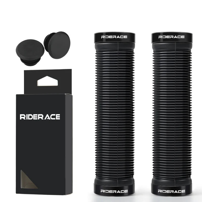 1Pair Bicycle Handle Bar Grips MTB Mountain Bike Handlebar Cover Non-Slip Ergonomic Double Locking Ring Cycling Accessories