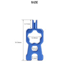 Bicycle Valve Wrench 4 In 1 Multifunction Aluminum Alloy Bike Valve Core Wrench Schrader/Presta Valve Core Removal Install Tool