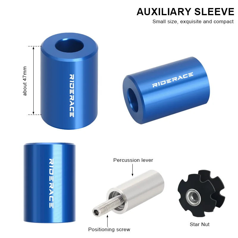 Bicycle Front Fork Star Nut Installation Tool With Spare Star Nuts Mountain Bike Headset Star Nuts Mounting Device Repair Tools