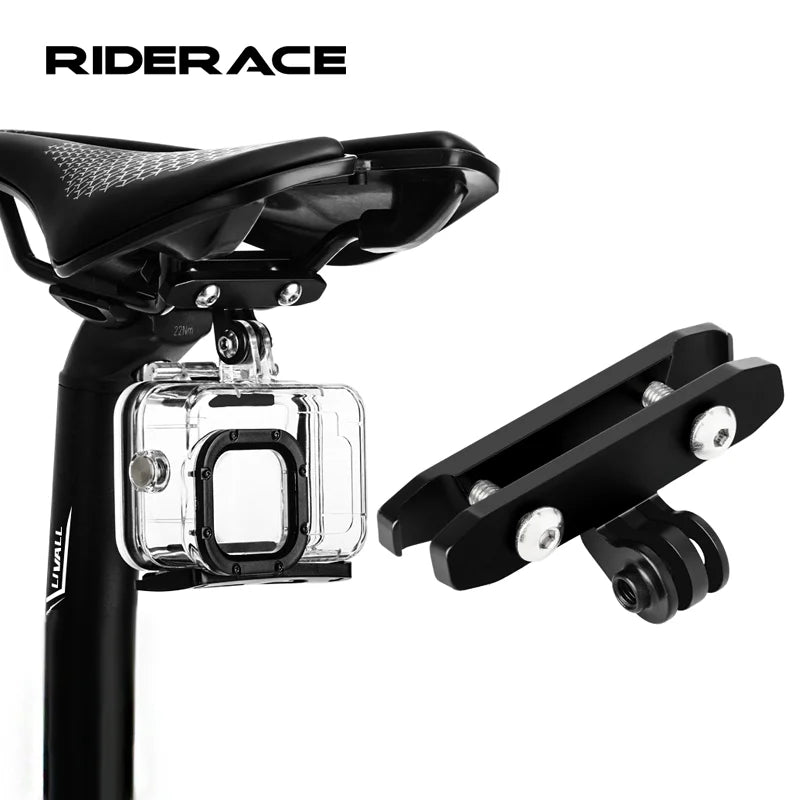 Bicycle Saddle Mount Tripod Holder Adapter Clamp Aluminum Alloy Bike Seat Rail Camera Mount For Gopro Hero Cycling Accessories
