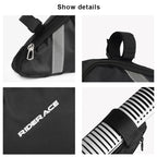 Bicycle Bag With Reflective Strip Mountain Bike Front Tube Frame Bags Waterproof Durable MTB Triangle Pouch Cycling Accessories