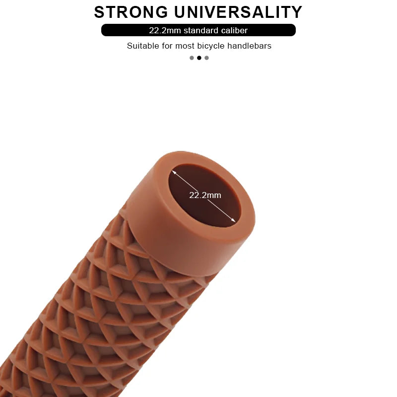 1Pair Bicycle Handlebar Grips Lengthening Non-Slip Soft Rubber Mountain Bike Grips For 22.2mm Handlebar Scooter Tricycle BMX
