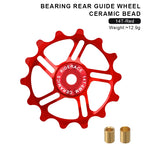 11/12/13/14/15/16T Bicycle Pulley Rear Derailleur Ceramic Bearing Lightweight Bike Wheel Guide Bearing Jockey Pulley For Shimano