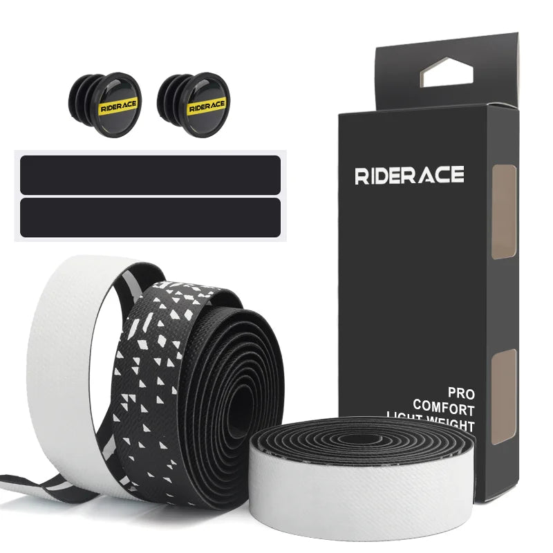 1Pair Road Bike Handlebar Tape Soft Comfortable Wrap Tape Bicycle Handlebar Tape PU EVA Durable Non-Slip Shock-Absorption