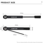 Bicycle Inflator With Gauge Portable Aluminum Alloy Hand Tire Air Inflator MTB Road Bike Pump For AV FV Presta Schrader Valve