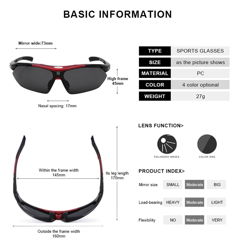 Cycling Glasses Mountain Bike Men Women Sunglasses UV400 Road Sport Mtb Bicycle Goggles Riding Eyewear Outdoor Gafas Ciclismo