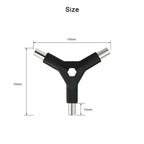 6 In 1 Bike Hex Allen Wrench Y Shape 3 Way Interchangeable Bits Carbon Steel Bicycle Hand Repair Tool Kit T25 PH2 Screwdriver