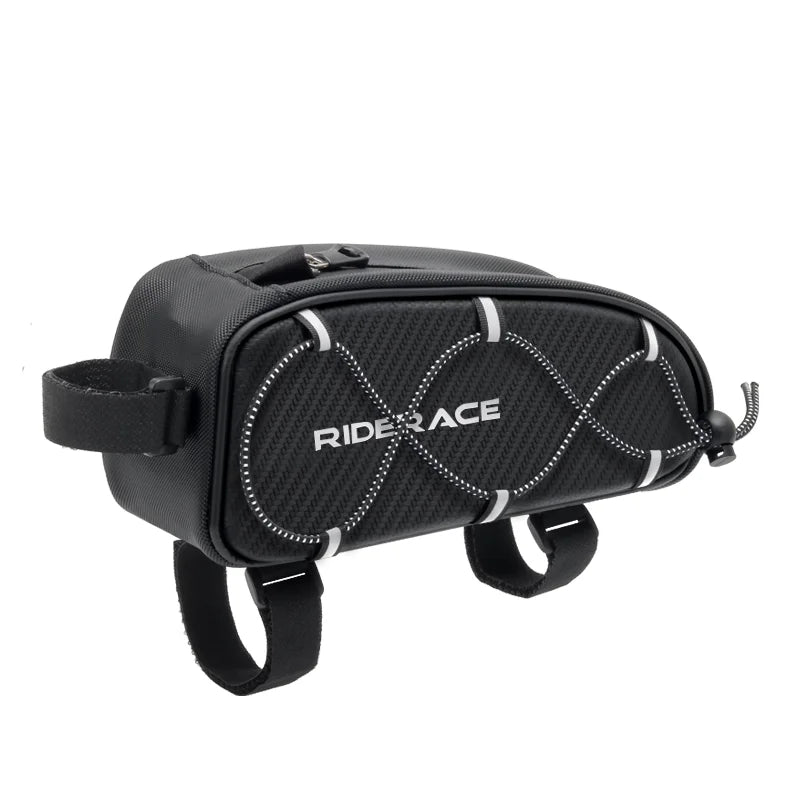 Bicycle Bag PU Rainproof Waterproof MTB Road Bike Top Tube Bag Portable Large Capacity Frame Pannier Outdoor Cycling Accessories