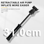 Portable Bicycle Pump Schrader Presta Valve MTB Road Bike Hand Air Pump Outdoor Riding Tire Inflator For Ball Cycling Equipment