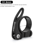 Bicycle Seatpost Clamp 31.8/34.9mm Aluminium Alloy MTB Road Bike Seat Post Clamp Ultralight Quick Release Cycling Accessories