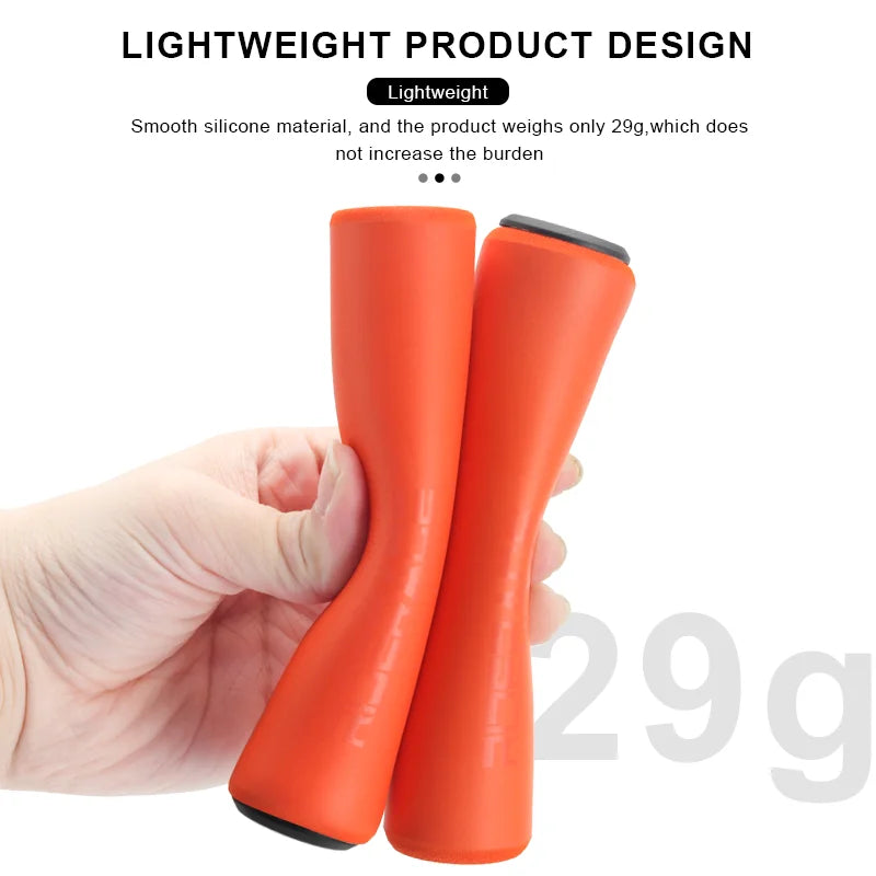 1Pair Bicycle Grips Silicone Sponge Soft Comfortable Mountain Bike Handlebar Cover Anti-Skid Shock-Absorbing MTB Accessories