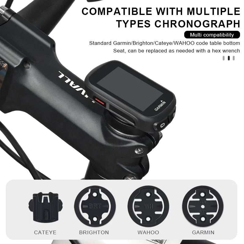 Bicycle Computer Holder For Garmin Edge Bryton Stopwatch Speedometer Mount Bracket Stem Top Cap MTB Road Bike Accessories