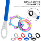 Bike Hub Center Lock To 6 Hole Adapter Aluminum Alloy Bicycle Hub Middle Lock Conversion 6 Bolt Rotor Disc Brake MTB Accessories