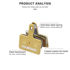 MTB Bike Hydraulic Disc Brake Pad Full-Metallic Fit B01S B05S Bicycle Brake Pads For Shimano MT200 M535 Cycling Disc Parts