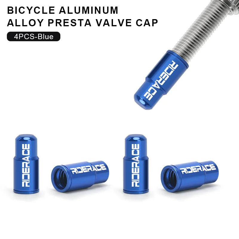 2/4/Pcs Bicycle Tire Valve Cap Aluminum Alloy MTB Road Bike Tube Tyre Gas Nozzle Cover For Fv Presta Valve Dustproof Protector