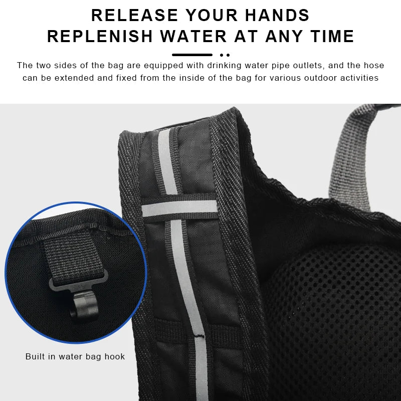 Bicycle Bag Climbing Hydration Backpack Foldable Bike Water Bag Waterproof Breathable Outdoor Cycling Portable Climbing Pouch