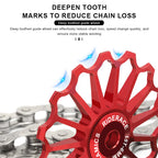 11/12/13/14/15/16T Bicycle Pulley Rear Derailleur Ceramic Bearing Lightweight Bike Wheel Guide Bearing Jockey Pulley For Shimano