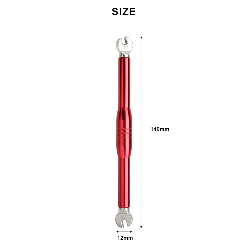 Portable Bicycle Spoke Wrench Open 3.5/3.7mm Aluminum Alloy MTB Bike Wheel Rim Spanner Adjustment Correction Installation Tool