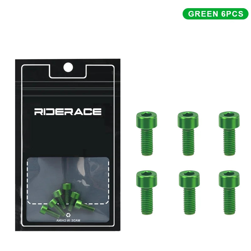 M5X12mm Bike Bottle Cages Bolts Alloy Steel Colorful Hex Head Bicycle Water Bottle Cage Screws Cycling Air Pump Fixed Bolts
