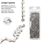 Bicycle Chain For Single/6-7-8/9/10/11/12 Speed Mountain Road Bike Chain MTB 24/27/30 Variable Speed Silver Cycling Accessories