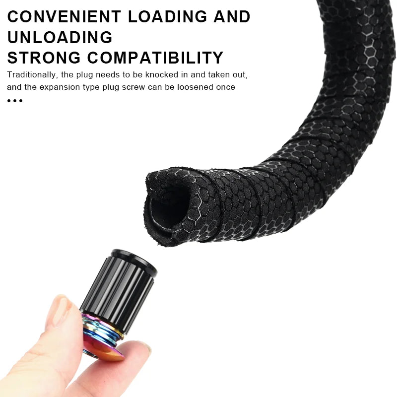 1 Pair Bike Handlebar End Plugs Multi-Color Aluminum Alloy Mountain Road Bicycle Handlebar Grips Plugs Caps MTB Accessories